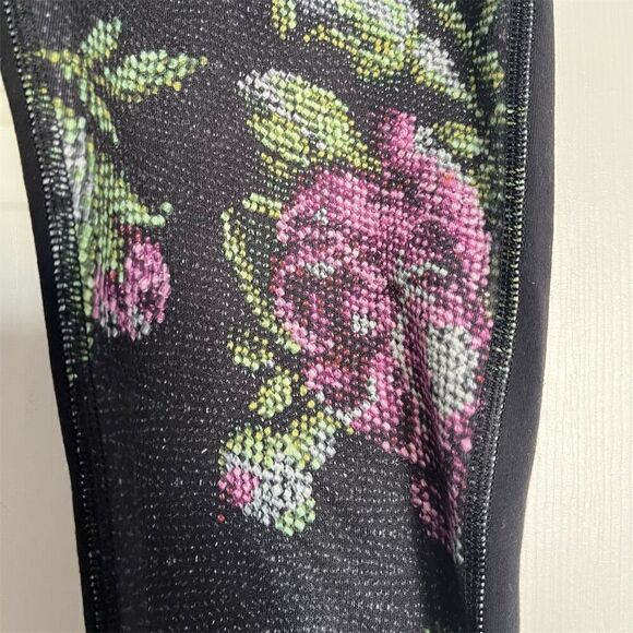 Lululemon Women's M Floral Print Wunder Under Leggings Yoga Running - Picture 4 of 7